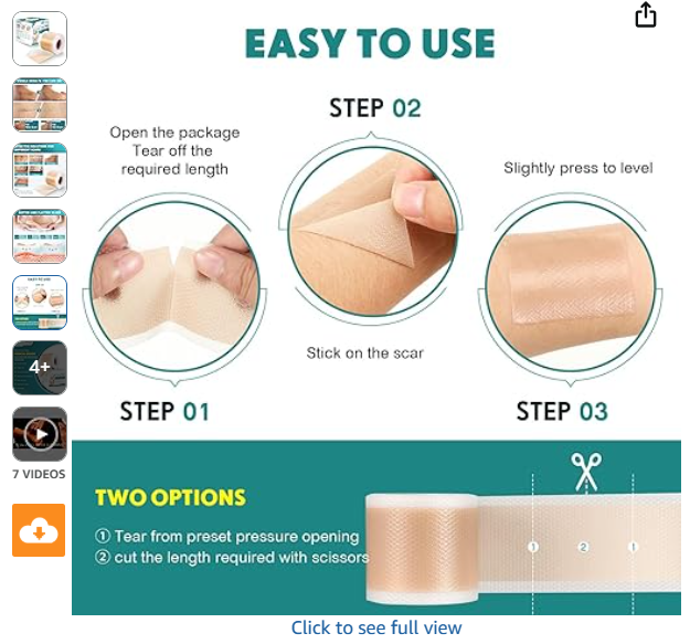 Advanced Silicone Scar Sheets