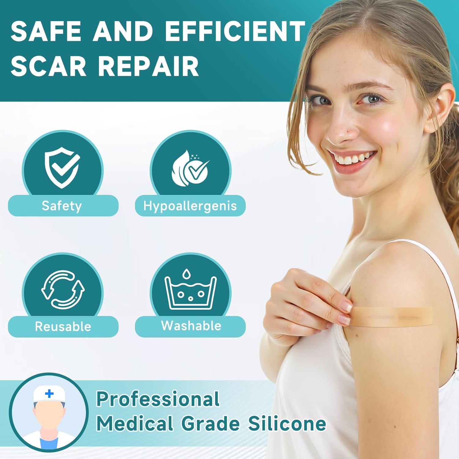 HelioMD Scar Silicone Tape
