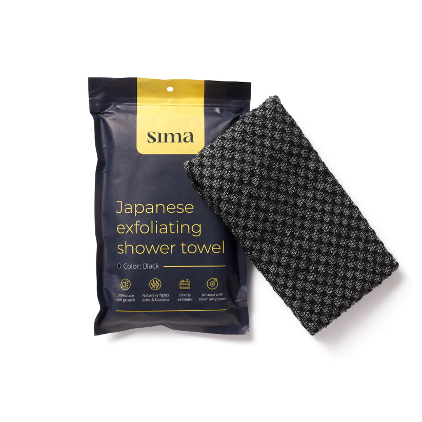 Qurated Korean Exfoliating Antibacterial Shower Towel