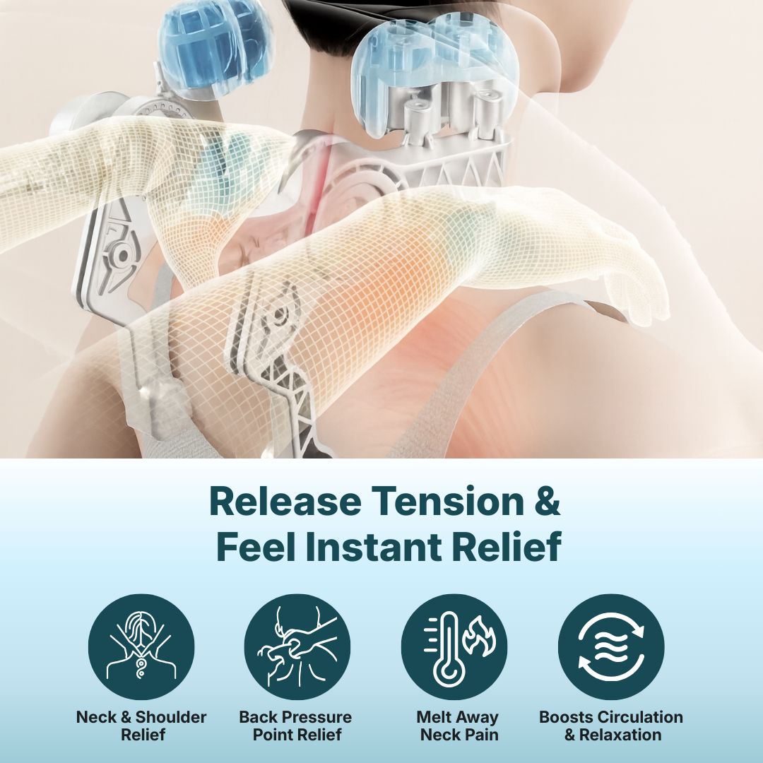 HelioMD - Neck & Shoulder Massager Pillow